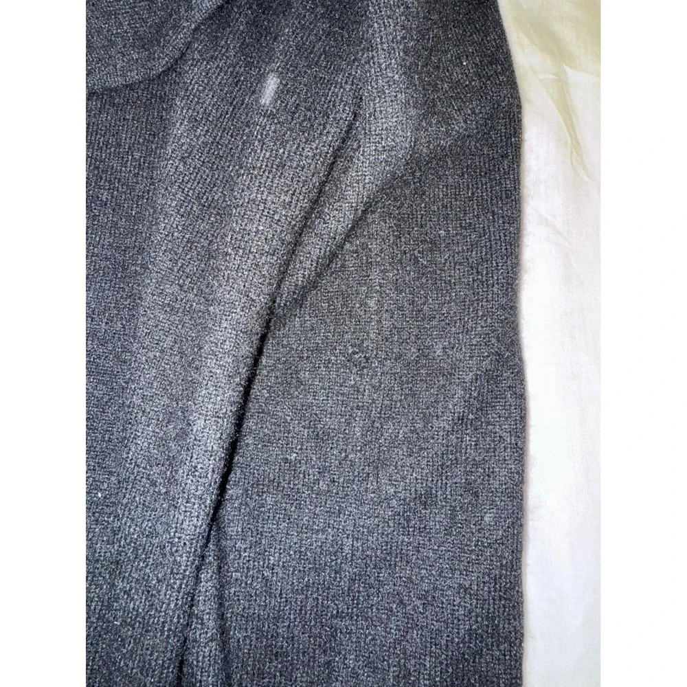 C by Bloomingdale's Black‎ Cashmere Rose Embroidered Sweater XS